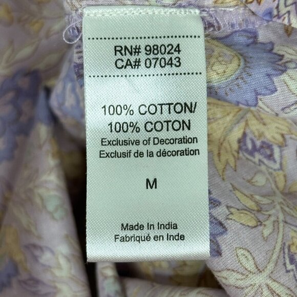 Love the Label Josepha Lavender Floral Ruffle Sleeve Blouse - Picture 8 of 10